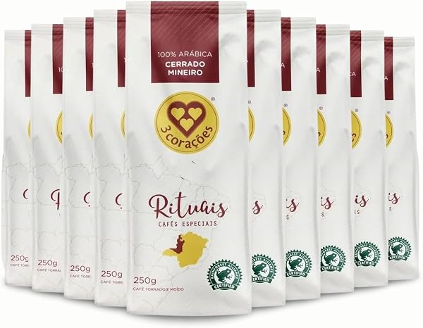 3 Corações Café em Grãos Rituais Cerrado Mineiro 250g