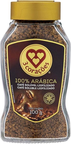 3 Corações Café Solúvel Liofilizado Vidro 100g