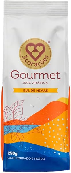 3 Corações Café Torrado e Moído Gourmet Sul de Minas 250g