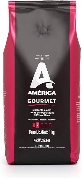 América Café Torrado em Grãos Gourmet 1 kg