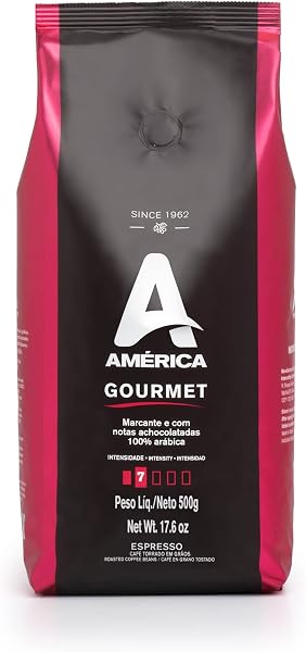 Café América Gourmet Torrado em Grãos 500g