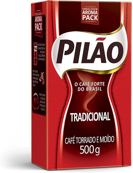 Café Pilão Torrado e Moído Tradicional Embalagem a Vácuo 500g