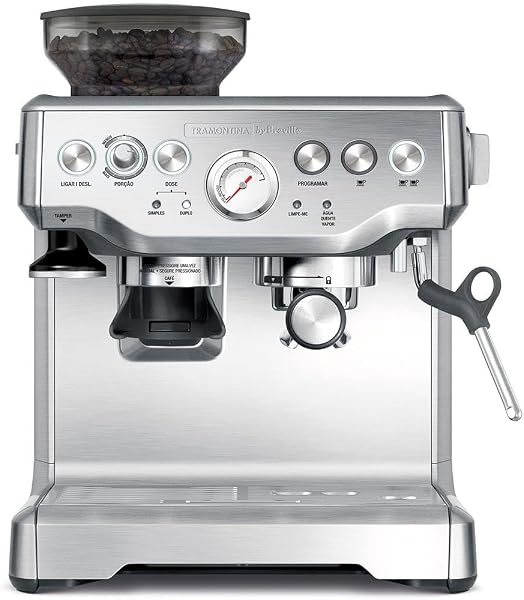 Cafeteira Elétrica Tramontina by Breville Express Pro Inox com Moedor 2 L 127 V
