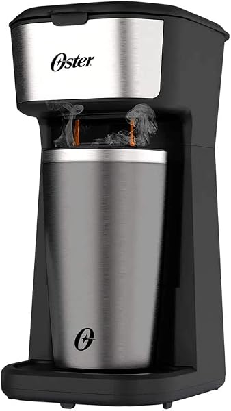 Cafeteira Oster 2Day Inox 2 em 1 com Copo Térmico OCAF200