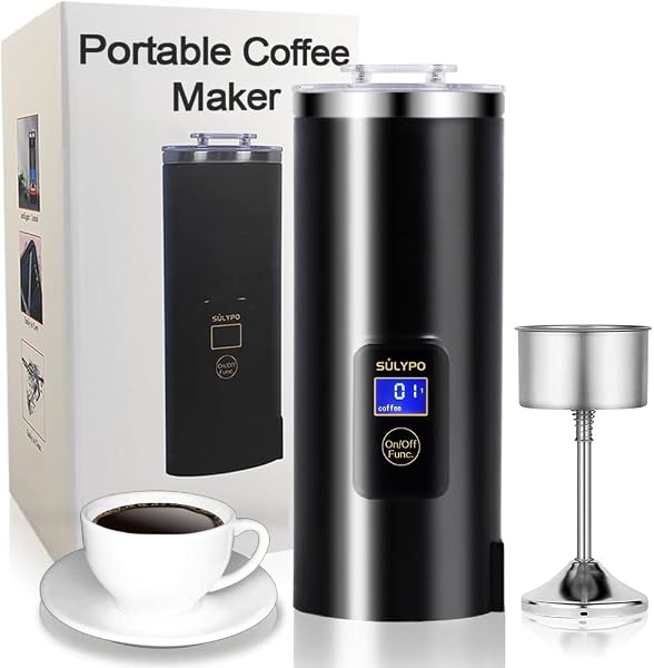 Cafeteira Portátil Sulypo 8 OZ Percoladora Elétrica