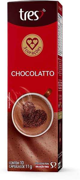 Cápsula Chocolatto TRES 3 Corações 10 Unidades