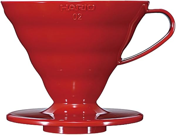 Hario V60 Dripper Plástico Tamanho 02 VD-02R Vermelho