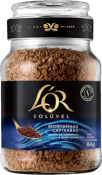 L'OR Café Solúvel Montanhas Capixabas Vidro 84g