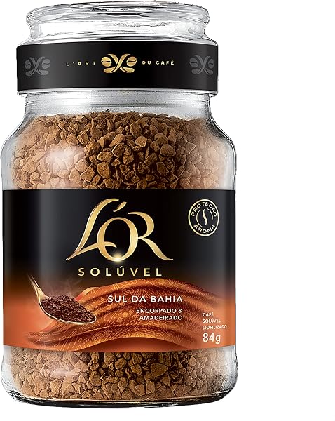 L'OR Café Solúvel Sul da Bahia Vidro 84g
